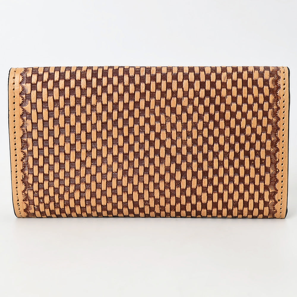 Clutch Beautifully Hand Tooled Genuine Leather women bag western handbag purse