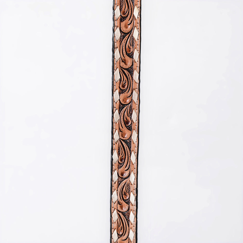 American Darling Hand tooled Hatband Genuine American Leather Western Adjustable Unisex