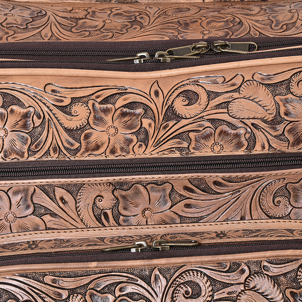 American Darling Travel Case Beautifully Hand Tooled Genuine Leather women bag western handbag purse