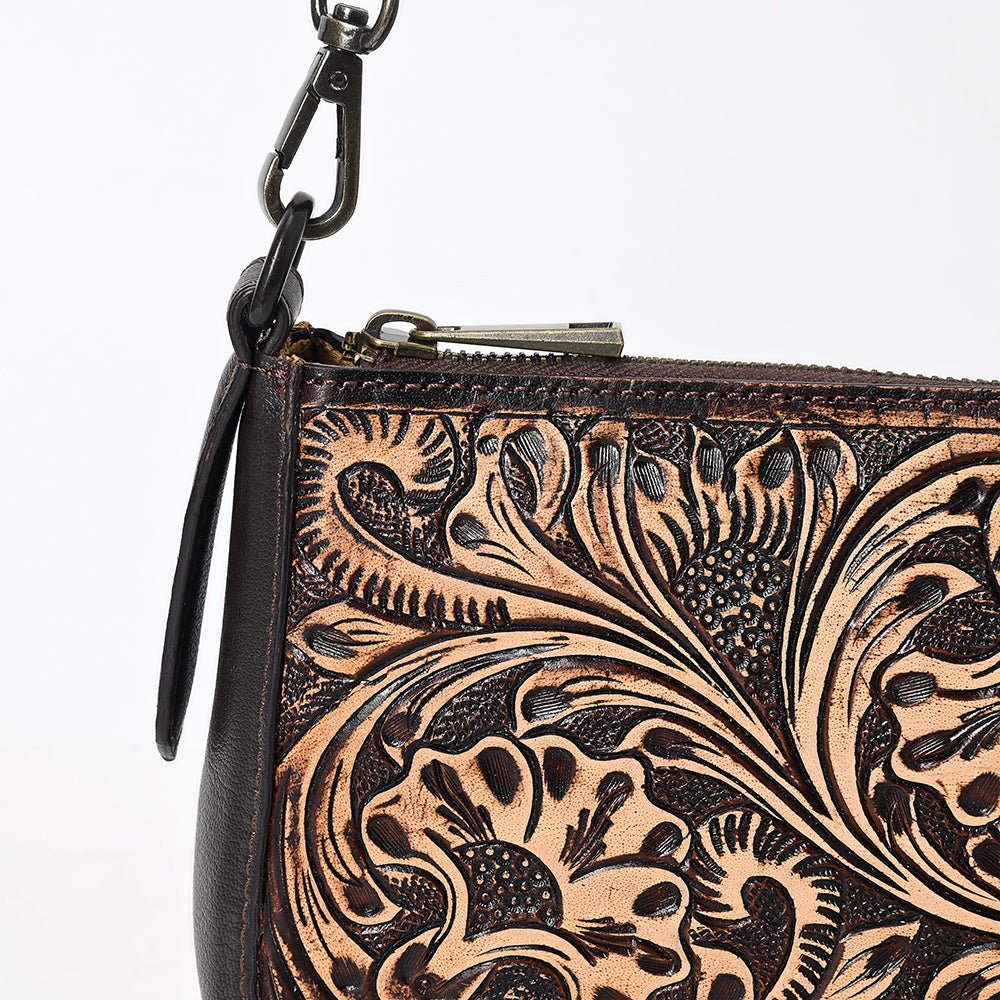 American Darling Small Crossbody Beautifully Hand Tooled Genuine Leather women bag western handbag purse