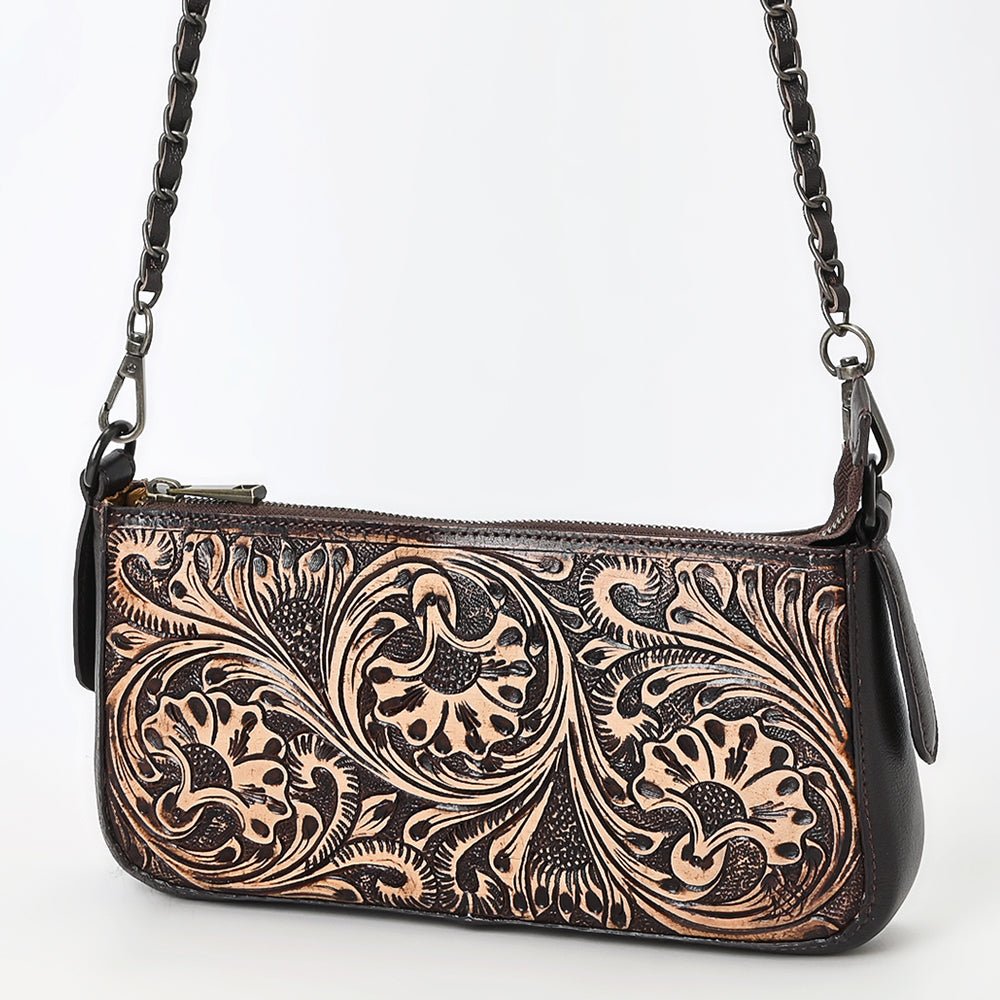 American Darling Small Crossbody Beautifully Hand Tooled Genuine Leather women bag western handbag purse