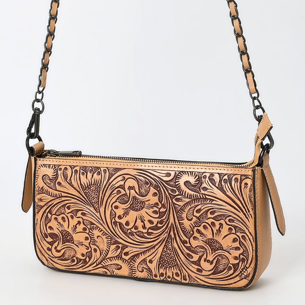 American Darling Small Crossbody Beautifully Hand Tooled Genuine Leather women bag western handbag purse
