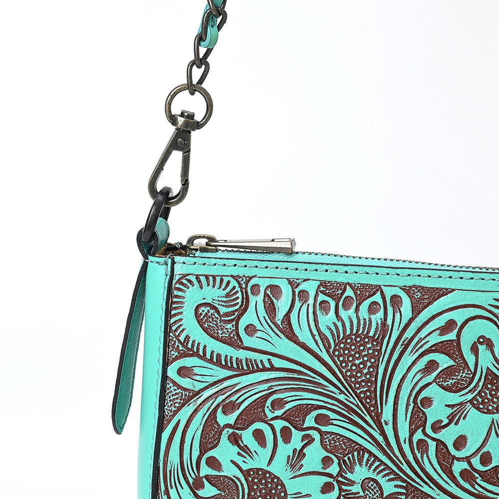 American Darling Small Crossbody Beautifully Hand Tooled Genuine Leather women bag western handbag purse