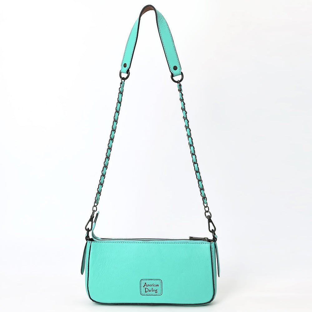 American Darling Small Crossbody Beautifully Hand Tooled Genuine Leather women bag western handbag purse