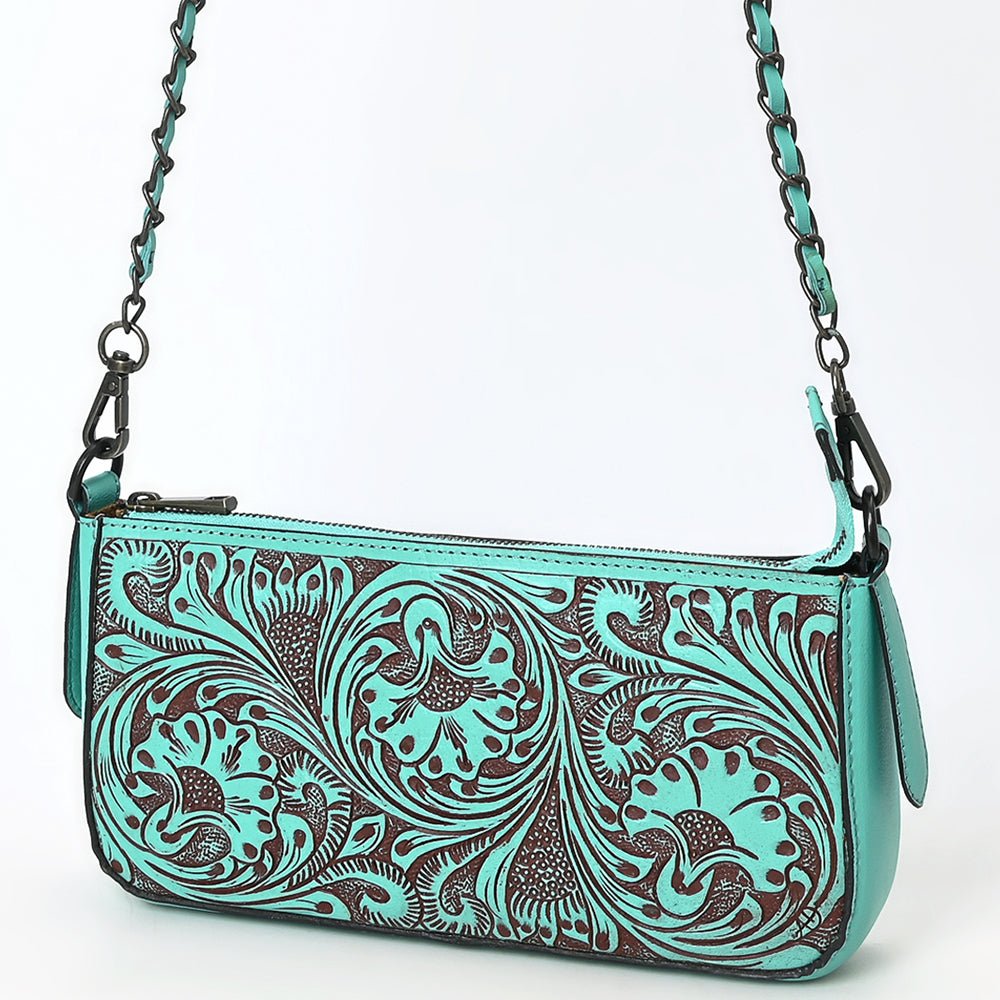 American Darling Small Crossbody Beautifully Hand Tooled Genuine Leather women bag western handbag purse