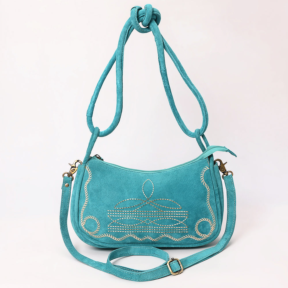 ADBGA645D Crossbody Genuine Western Suede Leather women bag