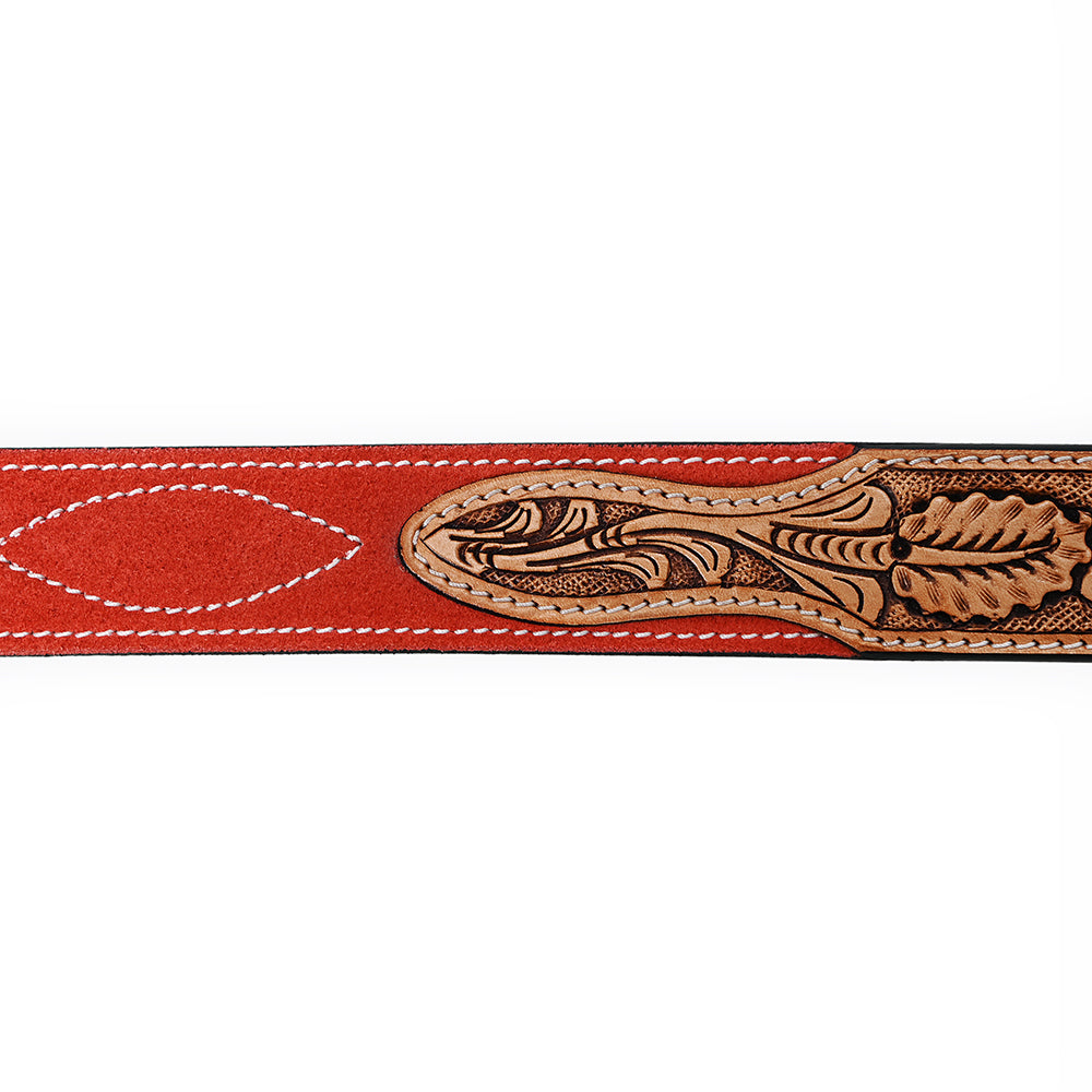 American Darling Beautifully Hand Tooled Genuine American Suede Leather Belt Men and Women