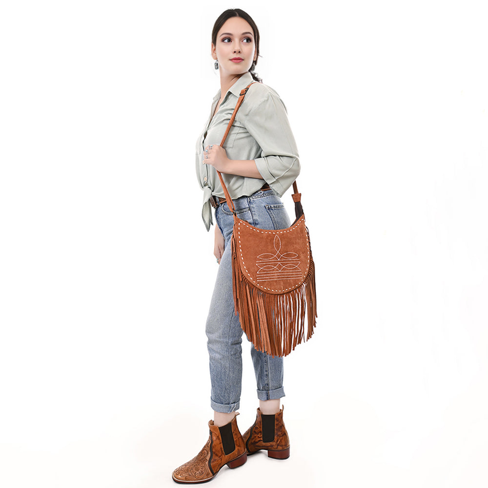 American Darling Crossbody Genuine Western Leather Women Bag ADBG1625C