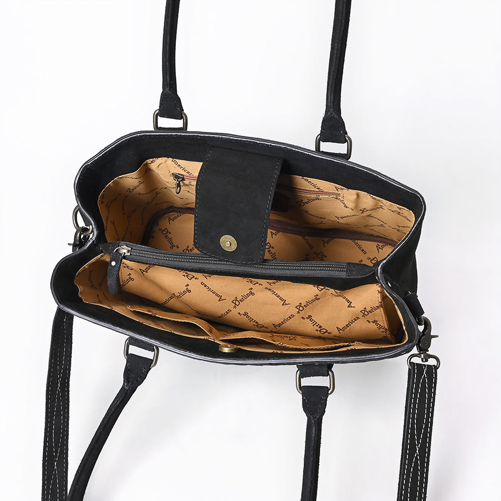 American Darling Tote Suede Genuine Leather Women Bag Western Handbag Purs