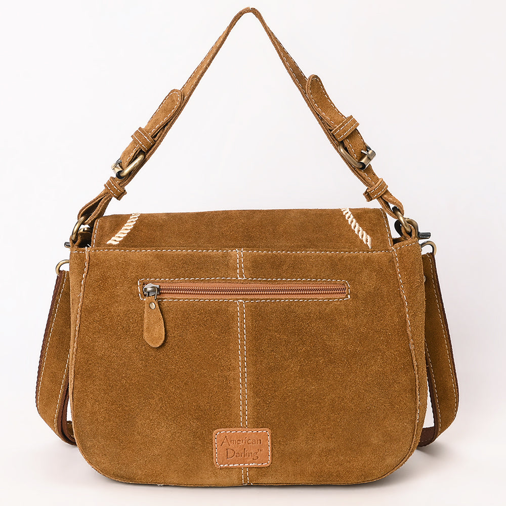 ADBGA670C Crossbody Genuine Western Suede Leather women bag