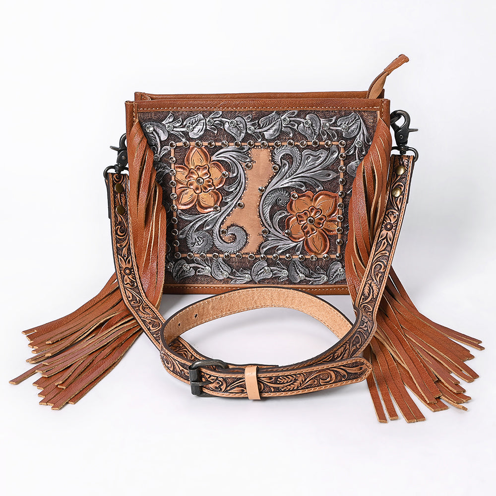 American Darling Crossbody Hand Tooled Genuine Leather Women Bag Western Handbag Purse