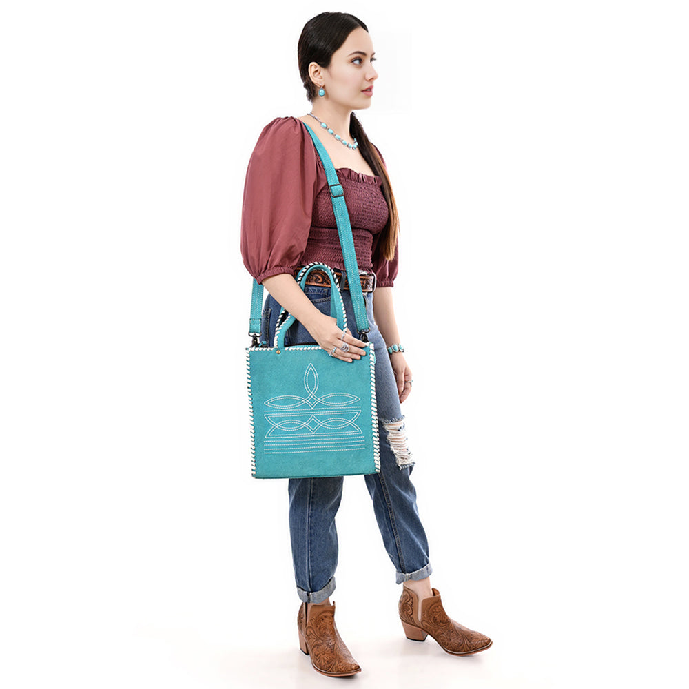 American Darling Tote Genuine Suede Leather women bag western handbag purse