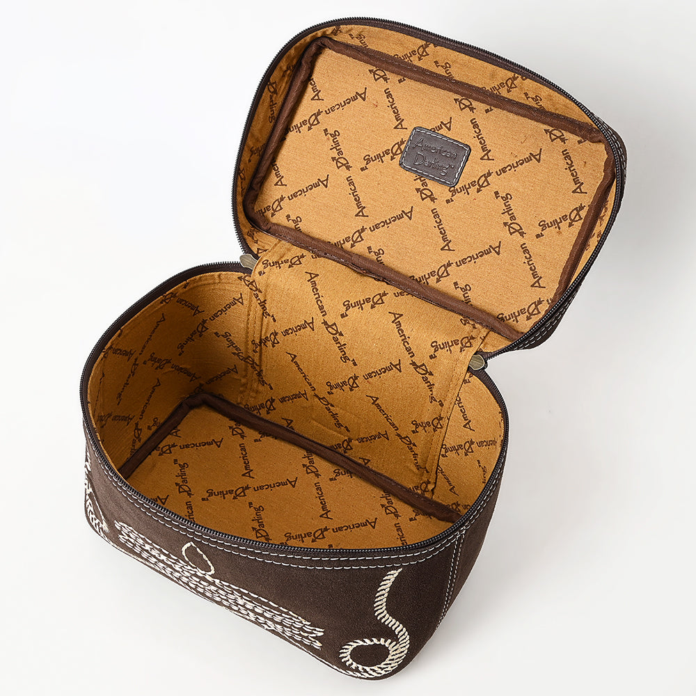 American Darling Jewelry Case Genuine Western Suede Leather Women's Bag | Organizer for Women Travel