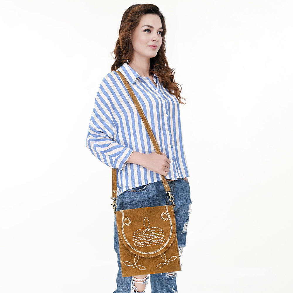 ADBGA685C Genuine Western Suede Leather women bag
