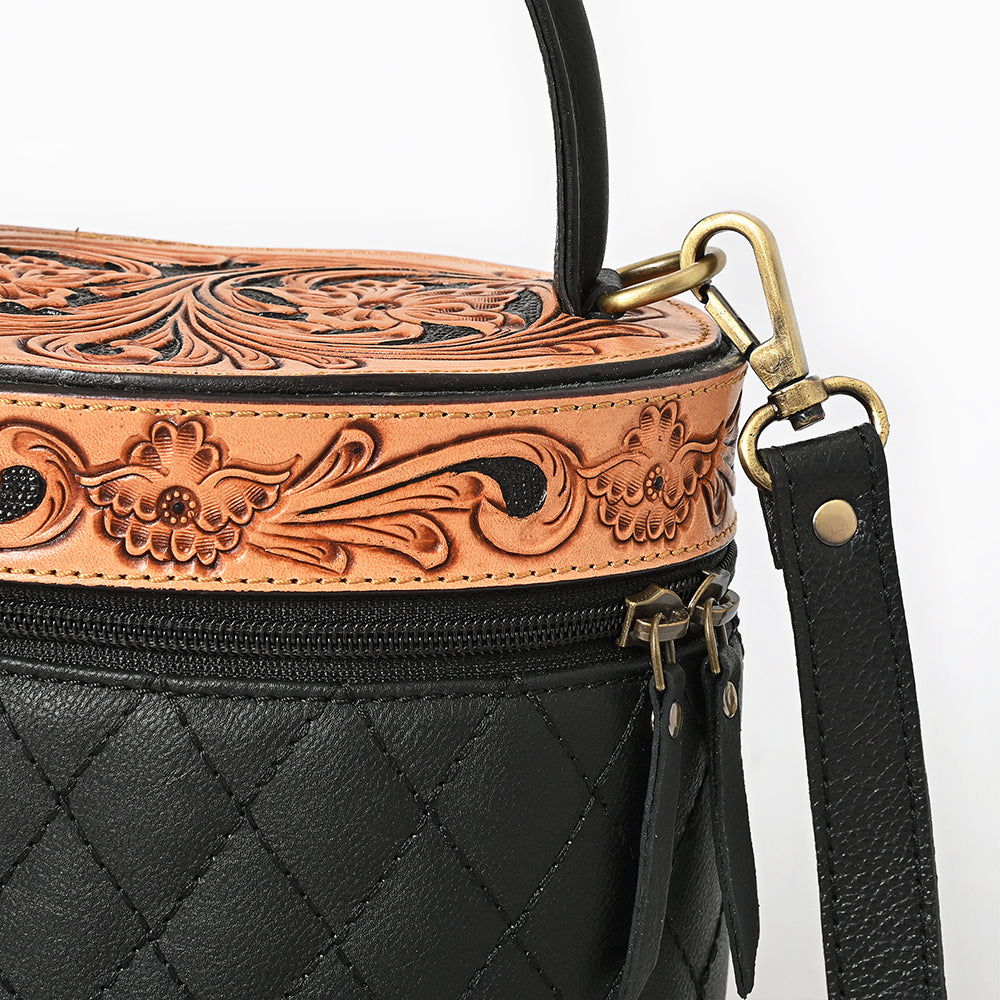 American Darling Jewelry Case Hand Tooled Genuine Western Leather Women Bag Western Handbag Purse