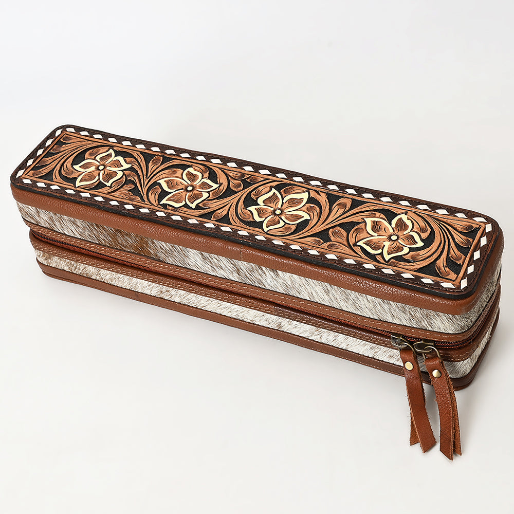 American Darling Hair-On Straightener Case Hand Tooled Genuine Leather Women Bag Western Handbag Purse