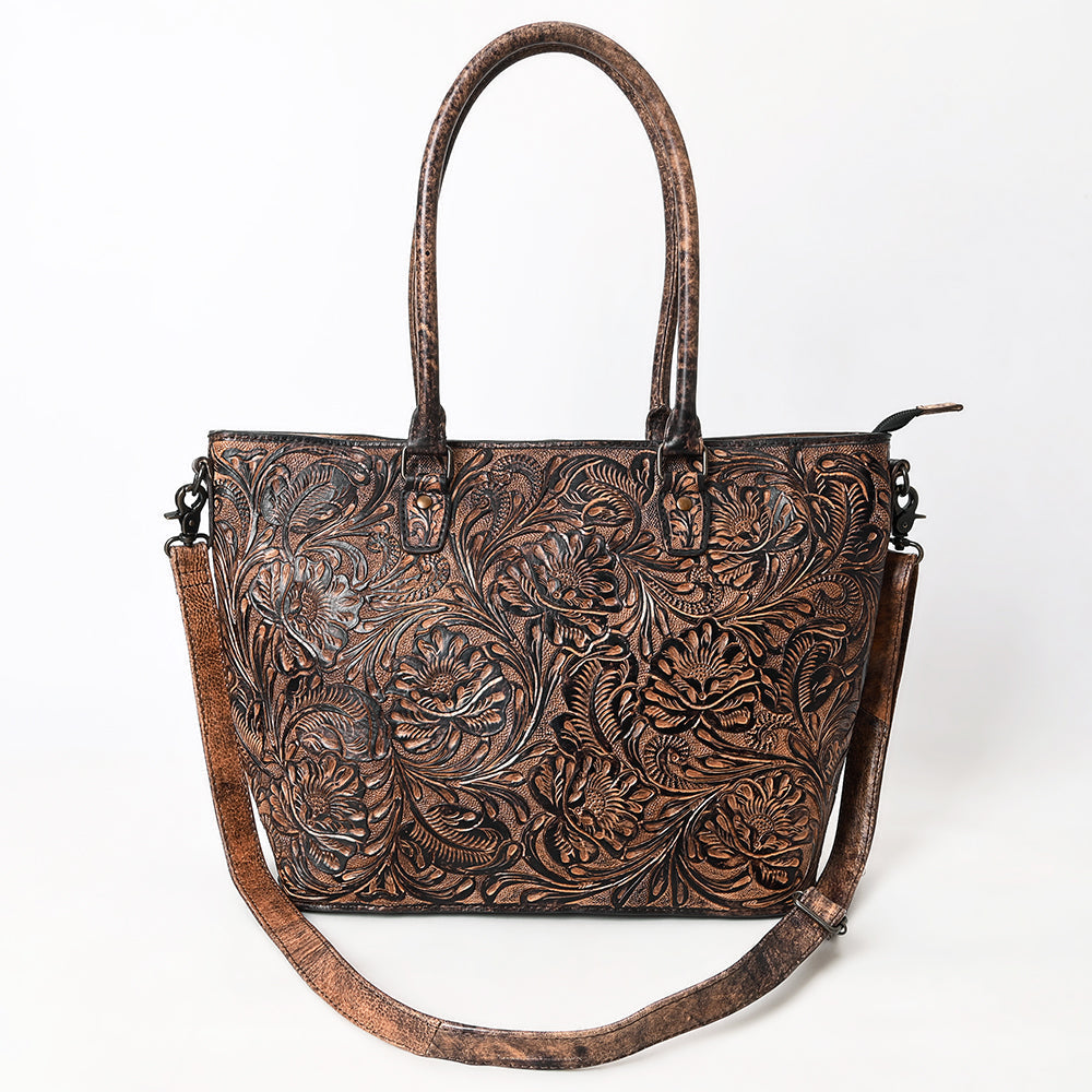 Tote Hand Tooled Genuine Western Leather Women Bag