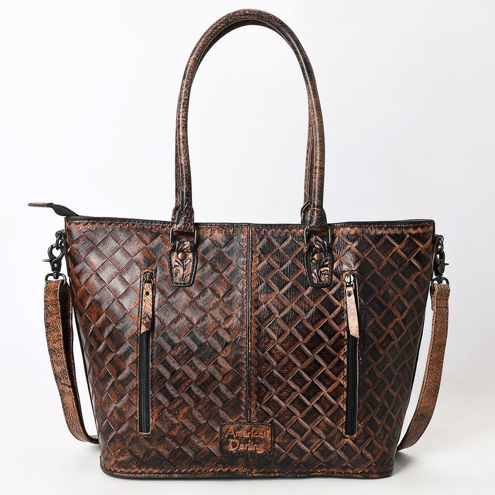 Tote Hand Tooled Genuine Western Leather Women Bag