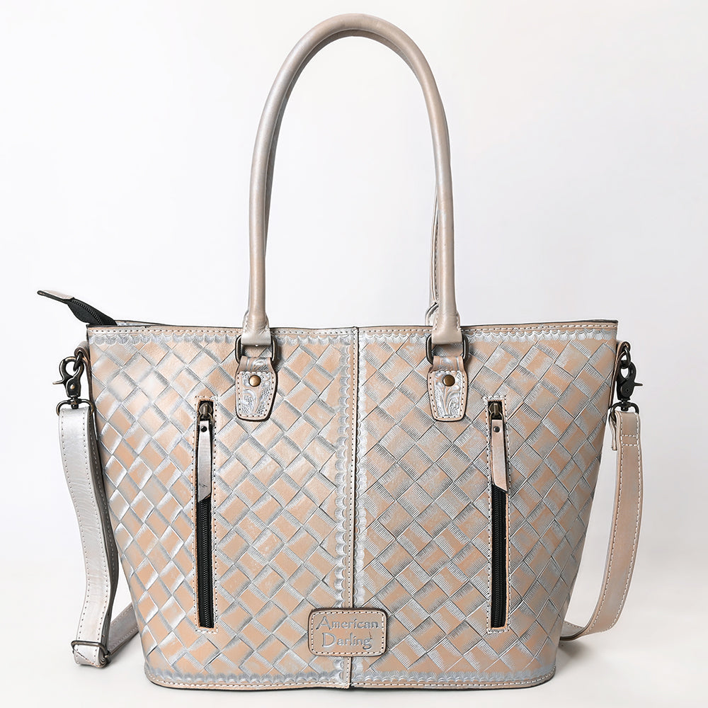 ADBG1519B Tote Hand Tooled Genuine Western Leather Women Bag