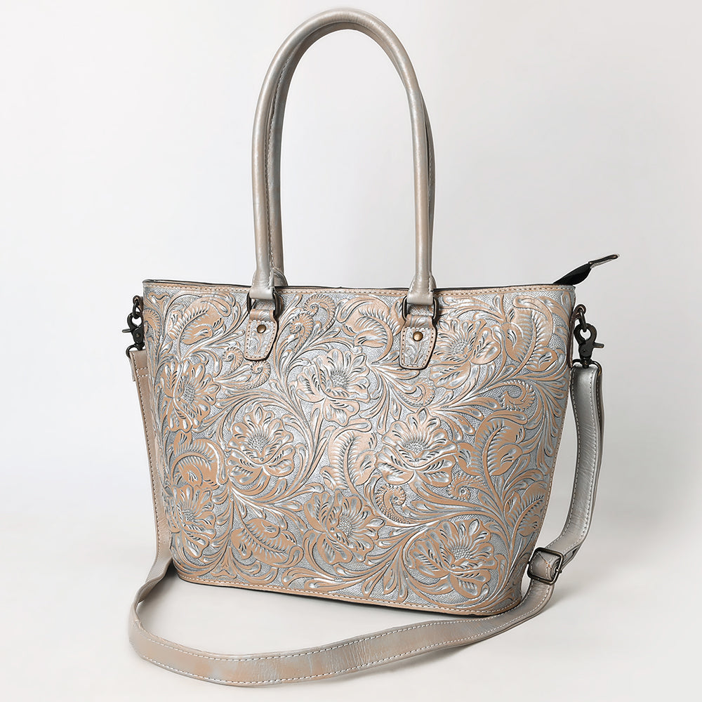 Tote Hand Tooled Genuine Western Leather Women Bag