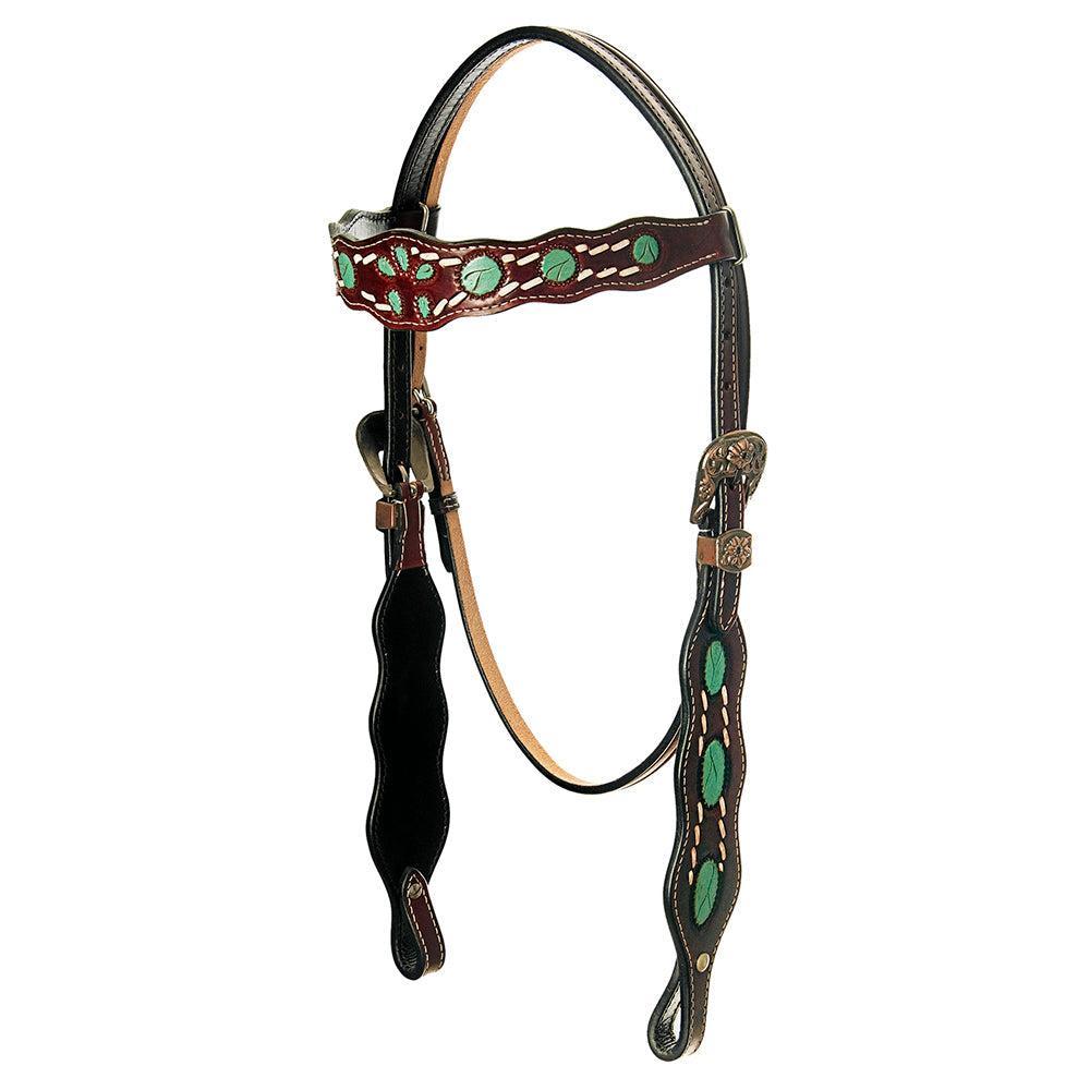 AMERICAN DARLING Western Horse Headstall Breast Collar Set American Leather