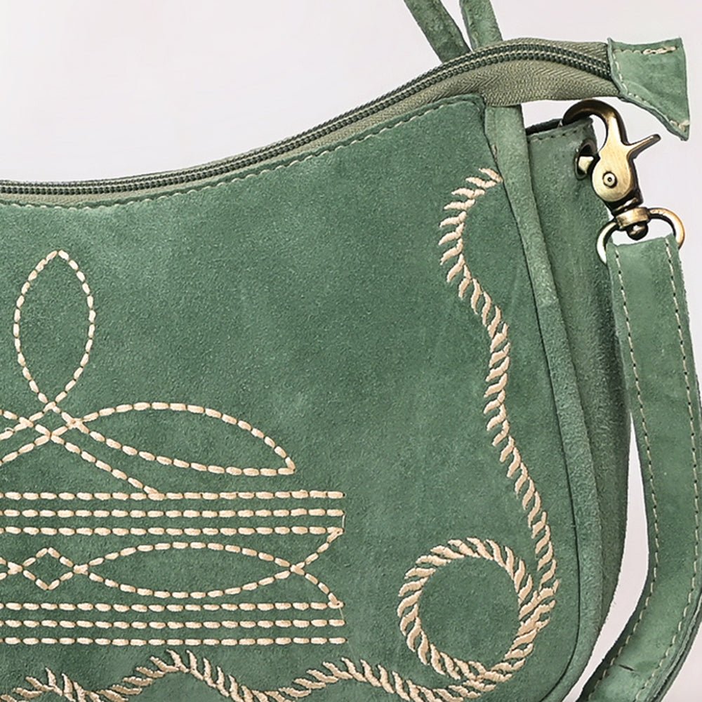 ADBGA645E Crossbody Genuine Western Suede Leather women bag