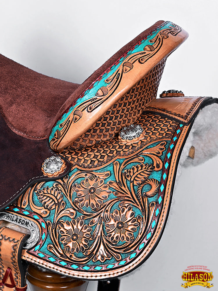 Durable Flexible Tree Western Trail Saddle For All Day Comfortable Outdoor Rides