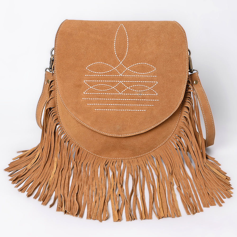 American Darling Crossbody Genuine Suede Leather women bag western handbag purse