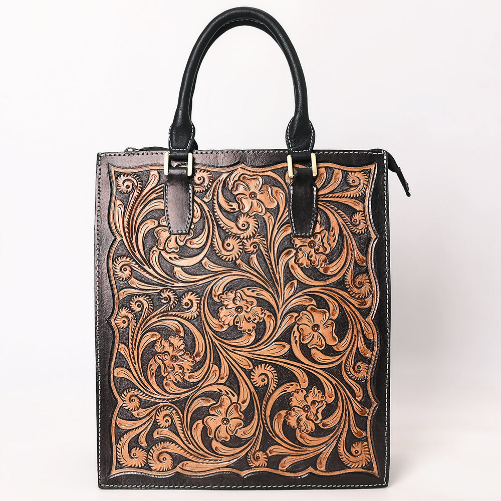 American Darling Hand Tooled Genuine Leather Tote Bag