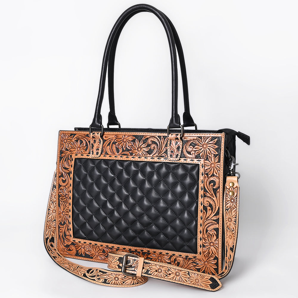 ADBG1671 Tote Hand Tooled Genuine Western Leather Women Bag