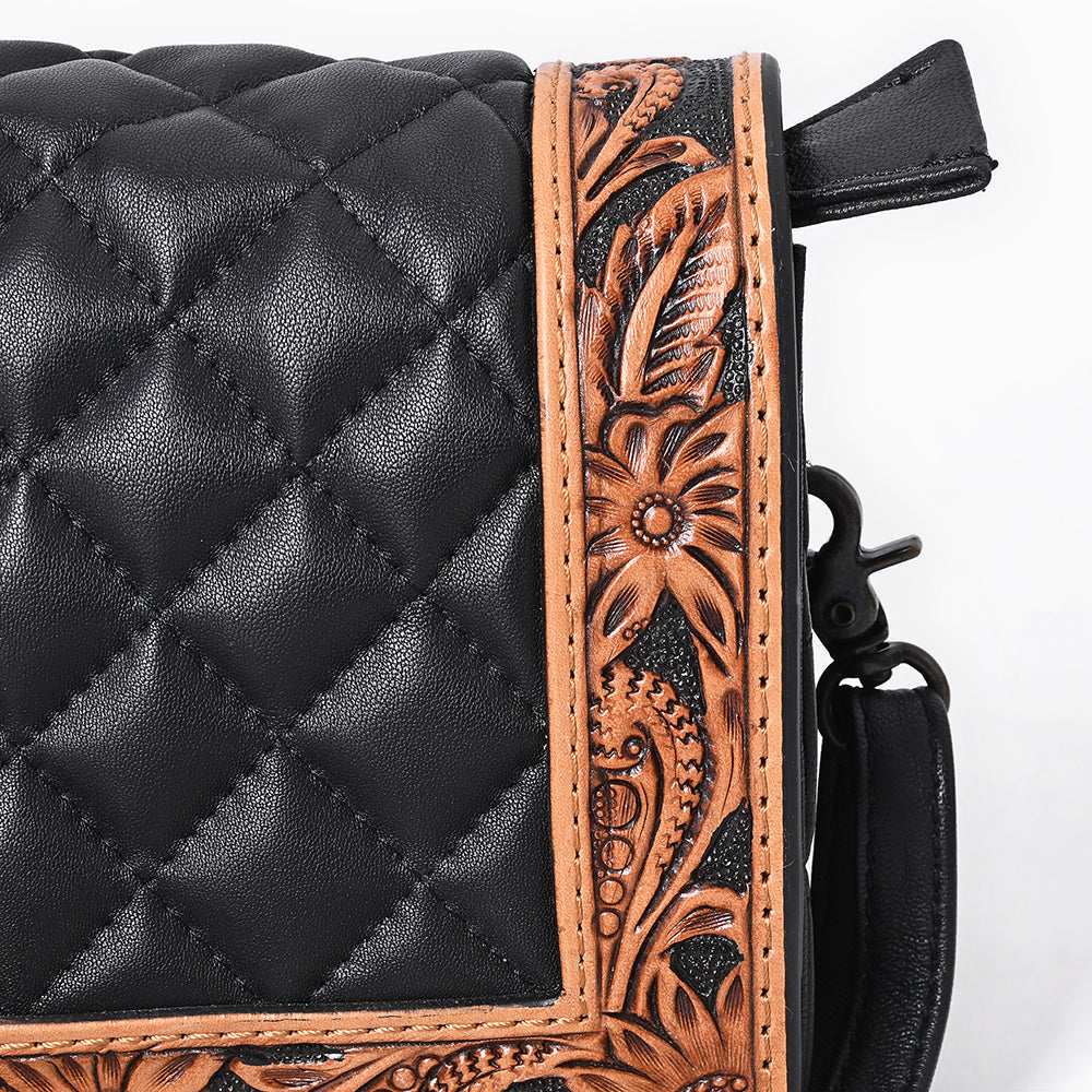 ADBG1673 Organiser Hand Tooled Genuine Western Leather Women Bag