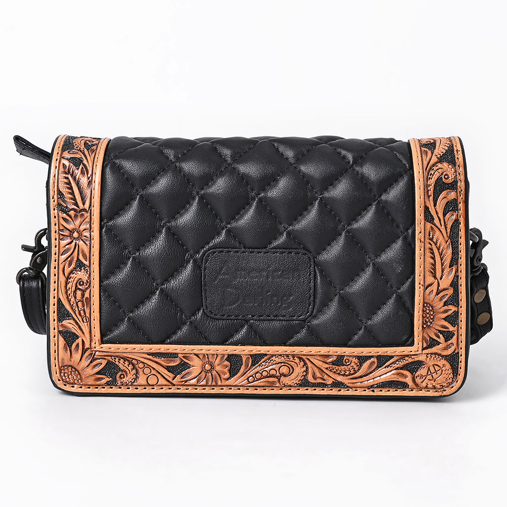 ADBG1673 Organiser Hand Tooled Genuine Western Leather Women Bag