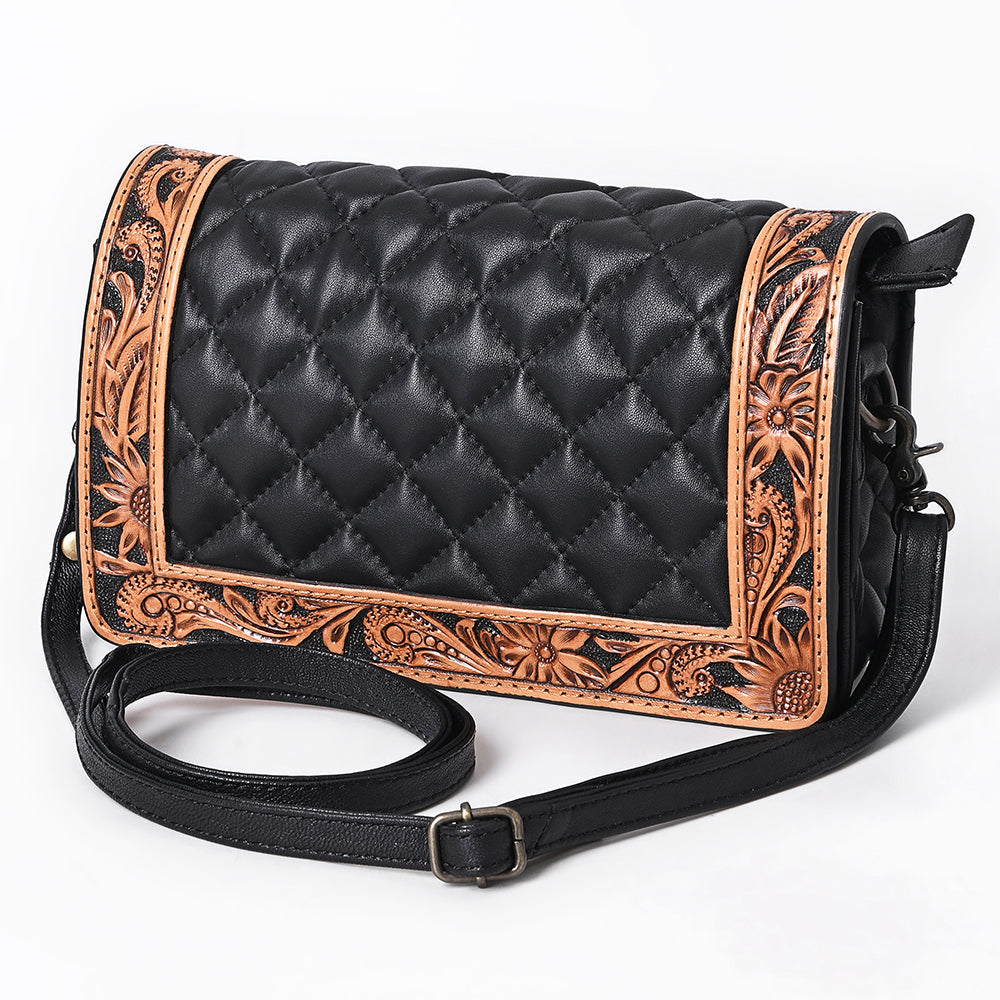 ADBG1673 Organiser Hand Tooled Genuine Western Leather Women Bag