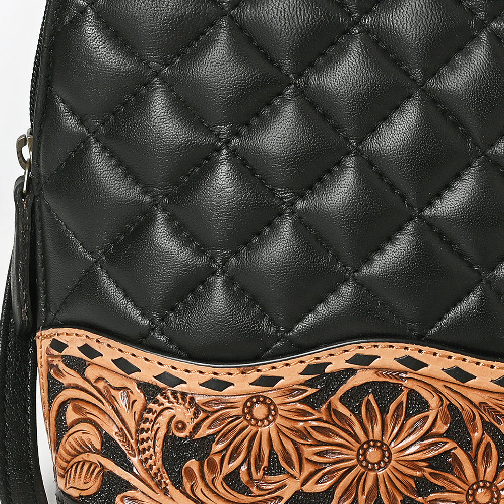 ADBG1679 Crossbody Hand Tooled Genuine Western Leather Women Bag