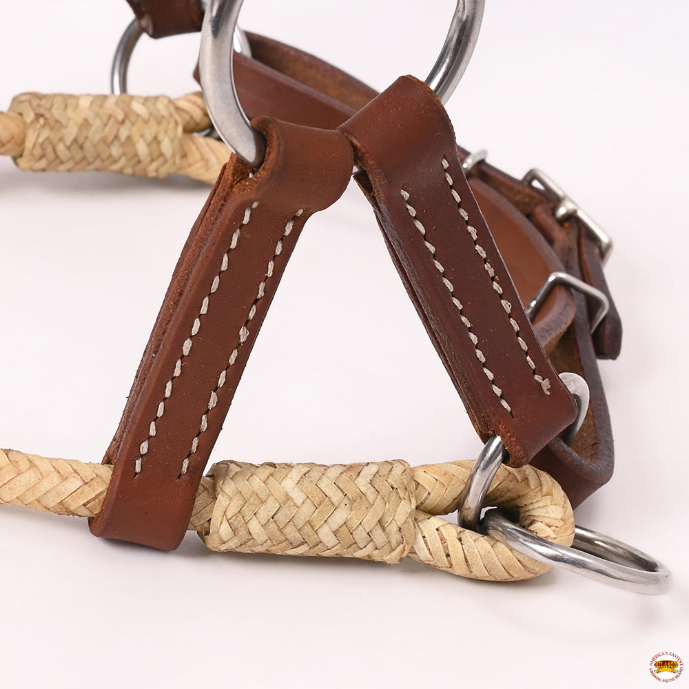 Hilason Western Horse Noseband Rawhide Genuine American Leather Headstall