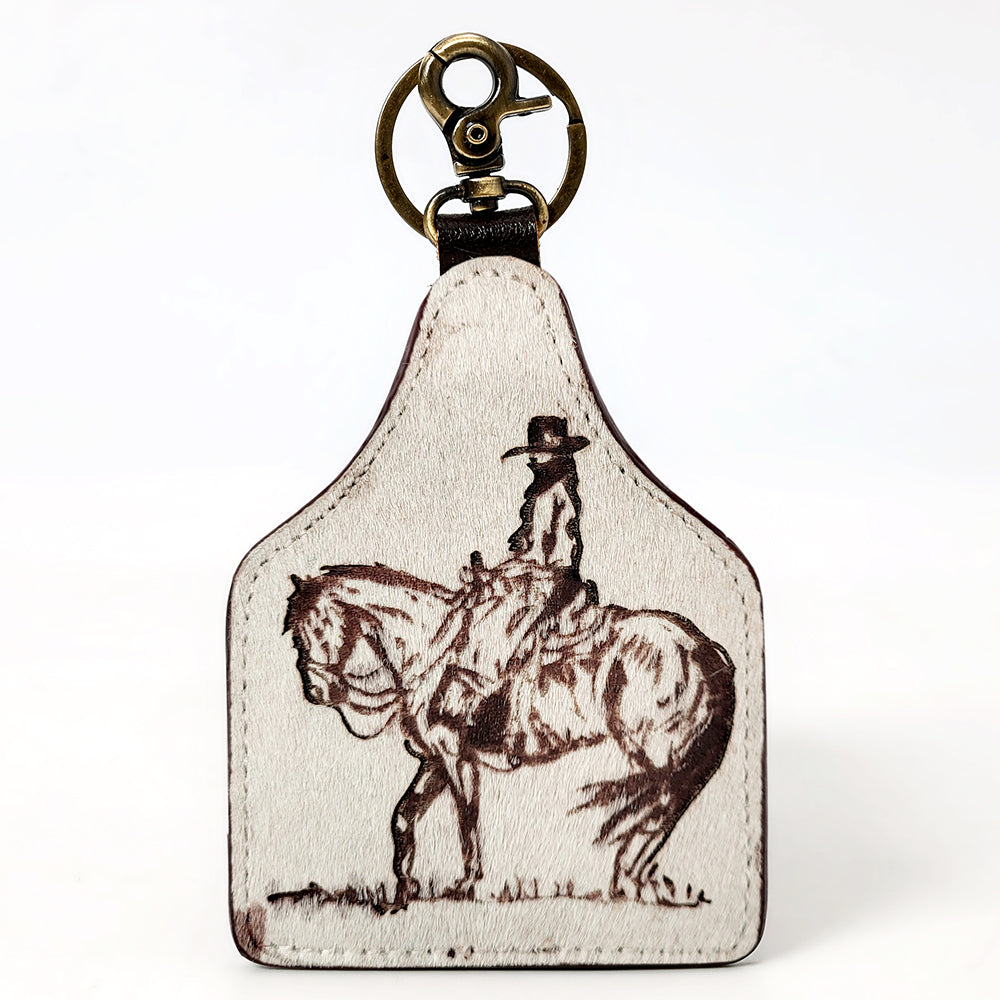 American Darling ADKRM142 Hair On Genuine Leather Keyring