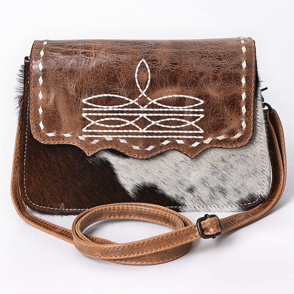 American Darling Crossbody Hair on Genuine Leather Women Bag Western Handbag Purse