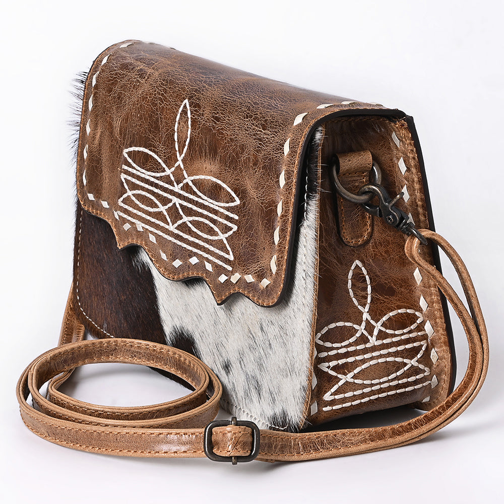 American Darling Crossbody Hair on Genuine Leather Women Bag Western Handbag Purse
