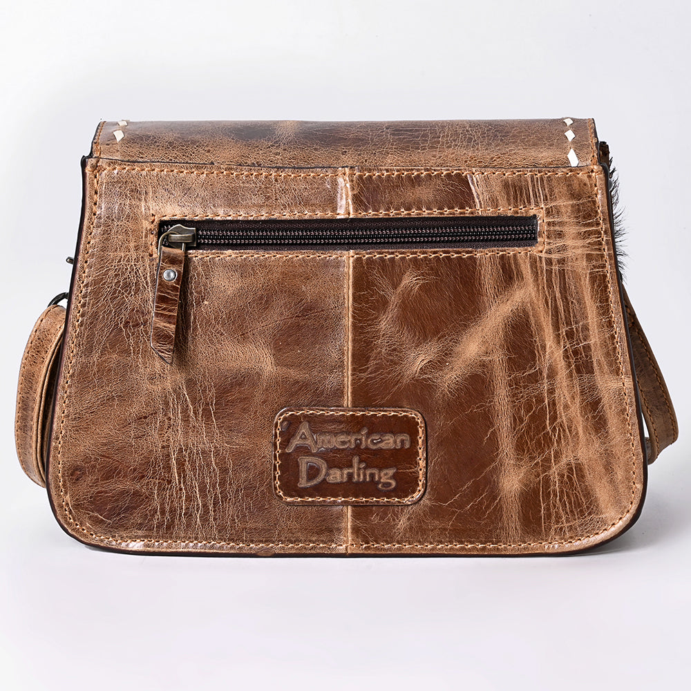 American Darling Crossbody Hair on Genuine Leather Women Bag Western Handbag Purse