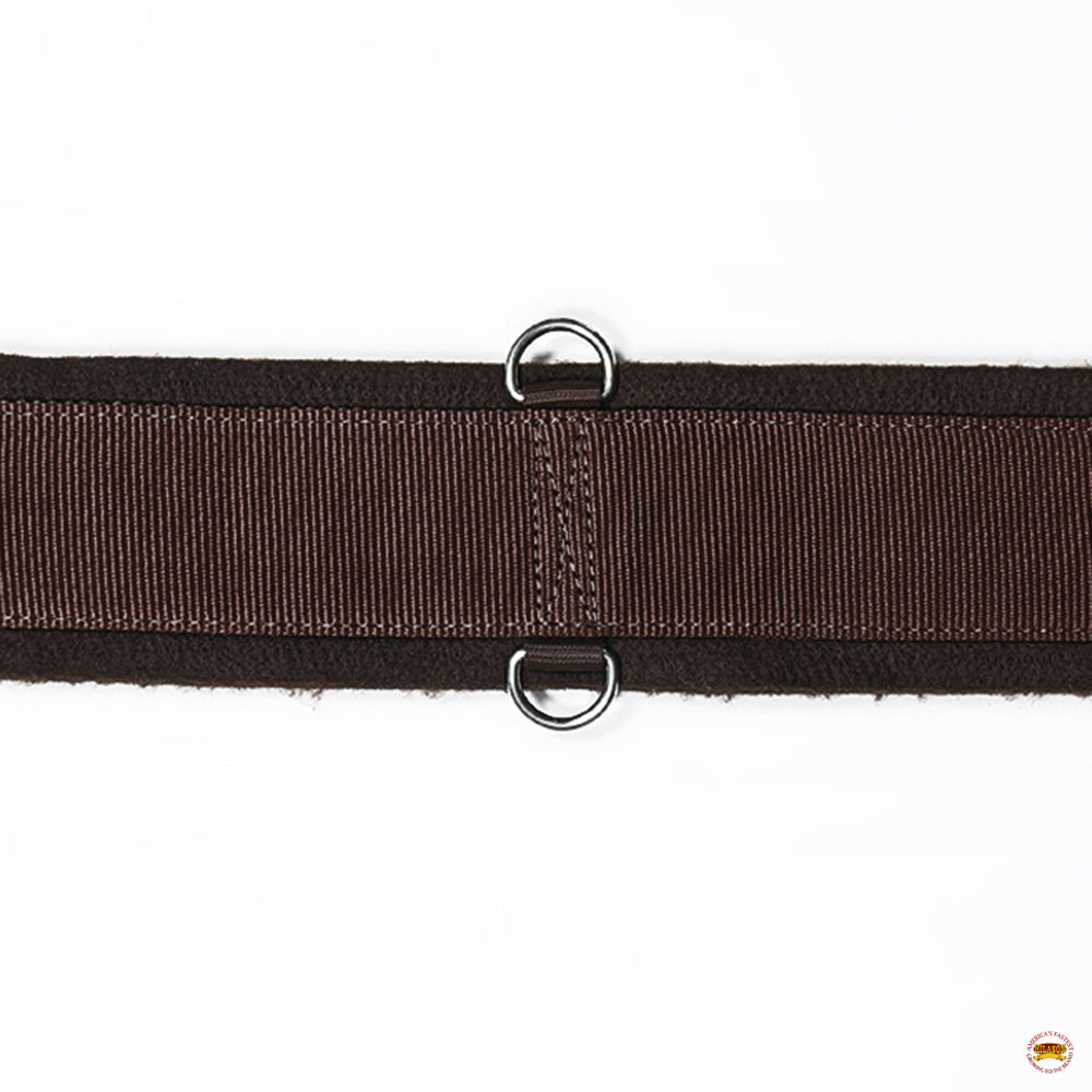 Hilason Western Horse Felt Lined Straight Saddle Cinch Girth Stainless Steel Buckle