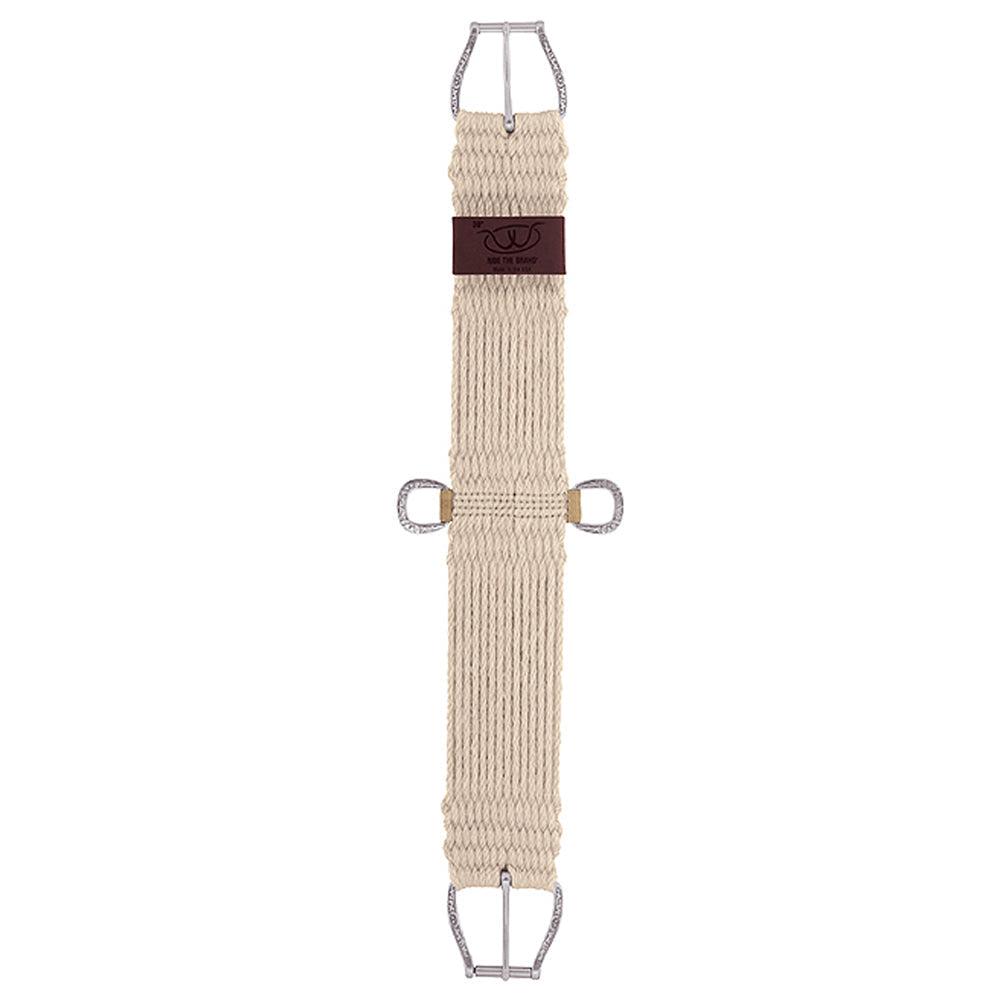 32" Weaver 100% Mohair 27 Strand Straight Cinch Girth W/ Jeremiah Watt Hardware