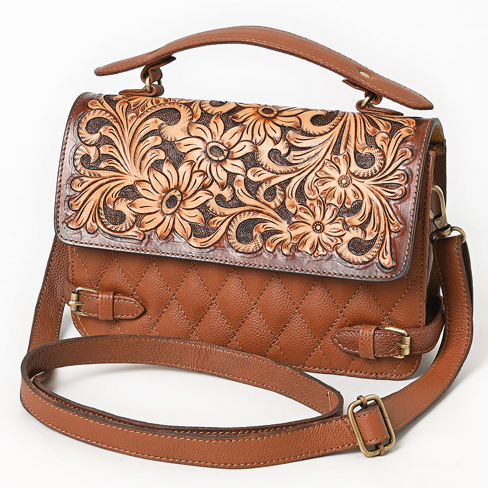 American Darling Small Crossbody Hand Tool Genuine Leather Women Bag Western Handbag Purse