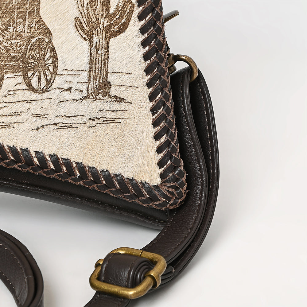 American Darling Crossbody Hair-On Genuine Leather Women Bag Western Handbag Purse