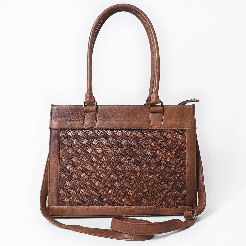 American Darling Tote Beautifully Basketweave toloed Leather women bag