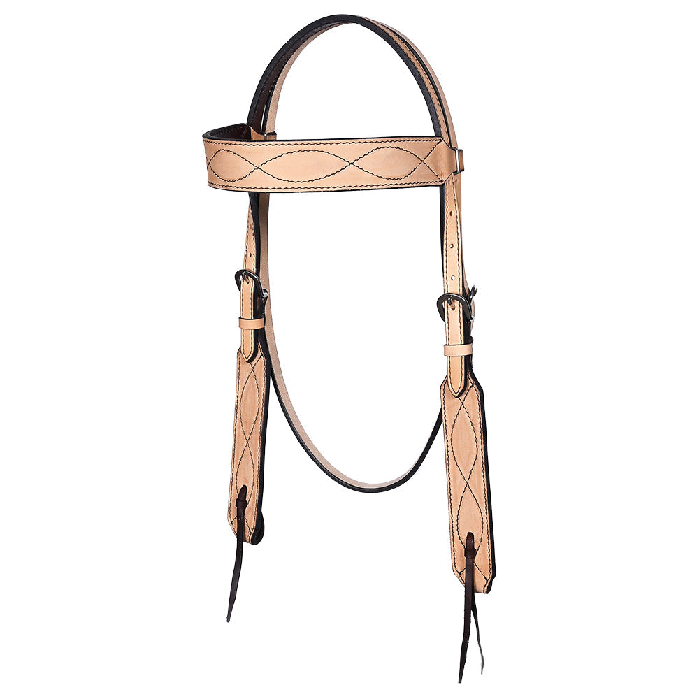 HILASON Western Horse Hand Carved American Leather Breast Collar Headstall