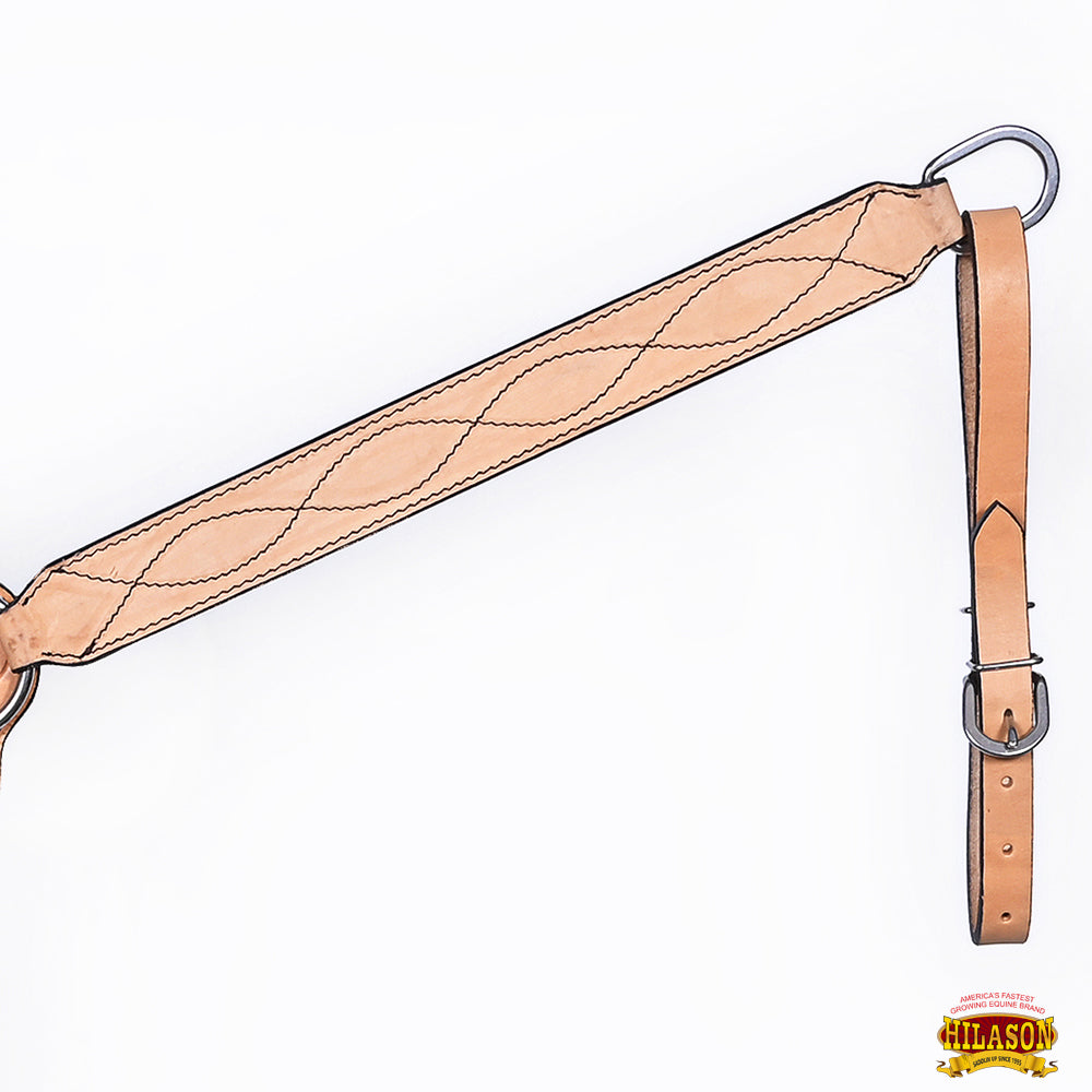 HILASON Western Horse Hand Carved American Leather Breast Collar Headstall