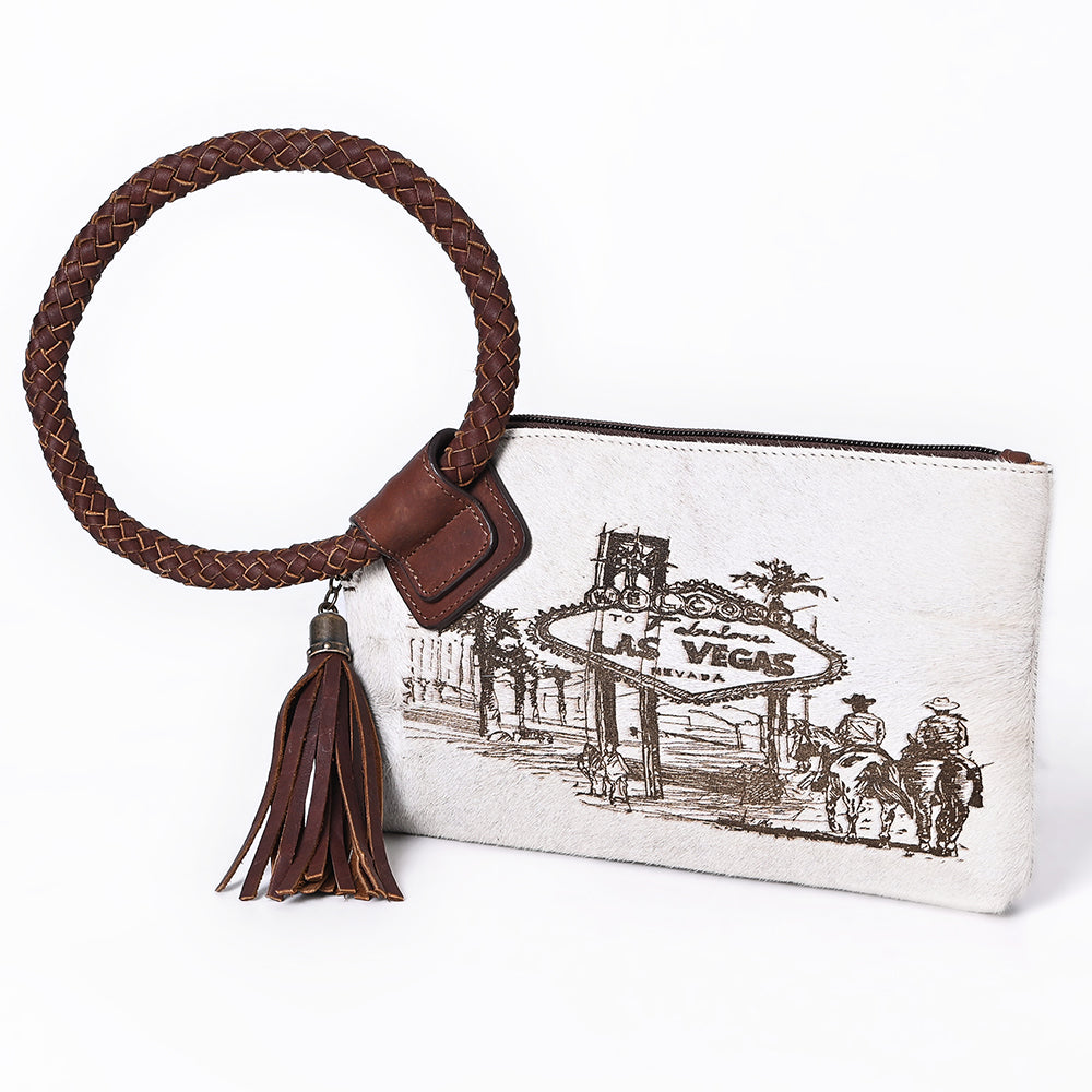 American Darling wristlet Hair-On Genuine Leather Women Bag Western Handbag Purse