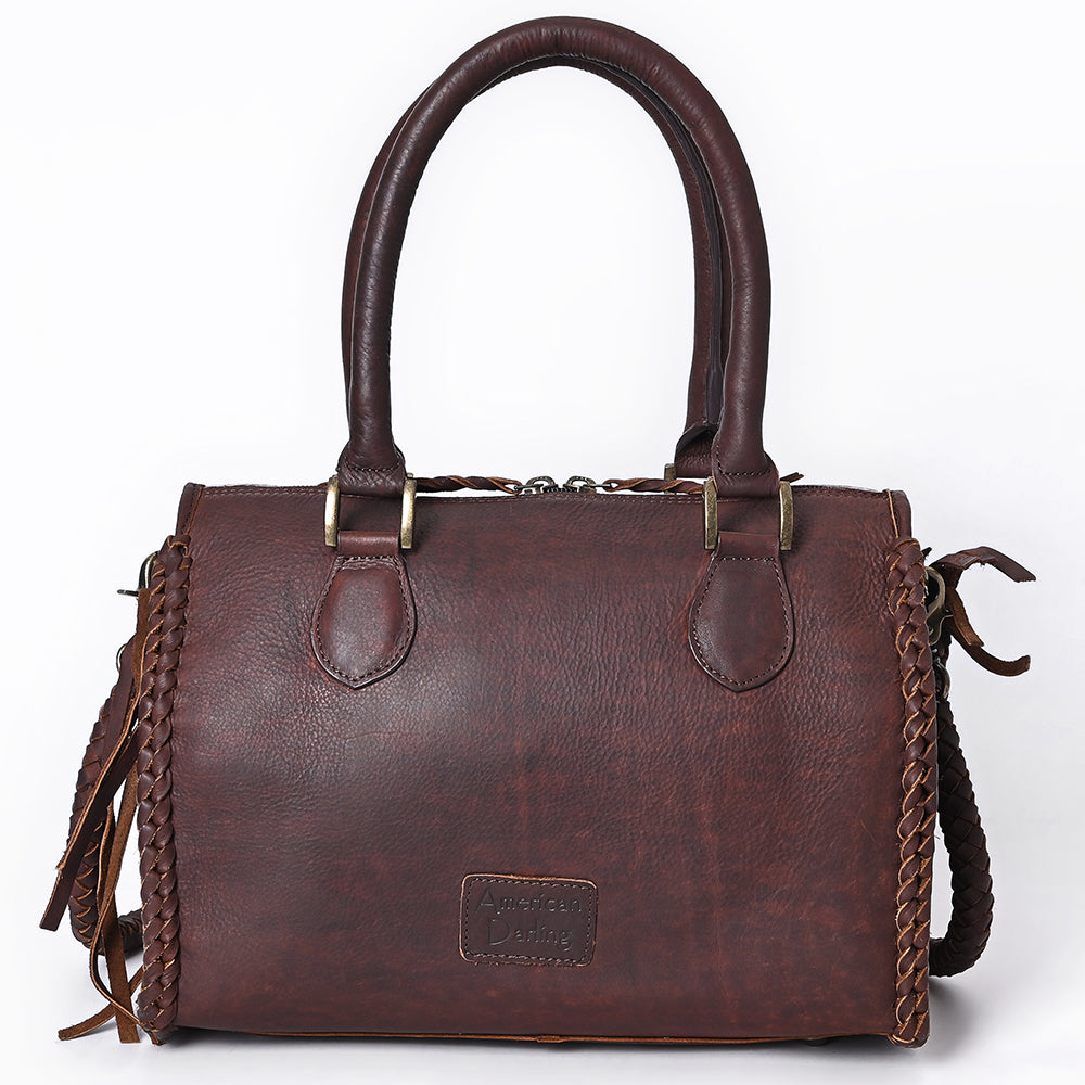 American Darling Tote Hand Tooled Hair-On Genuine Leather Women Bag Western Handbag Purse