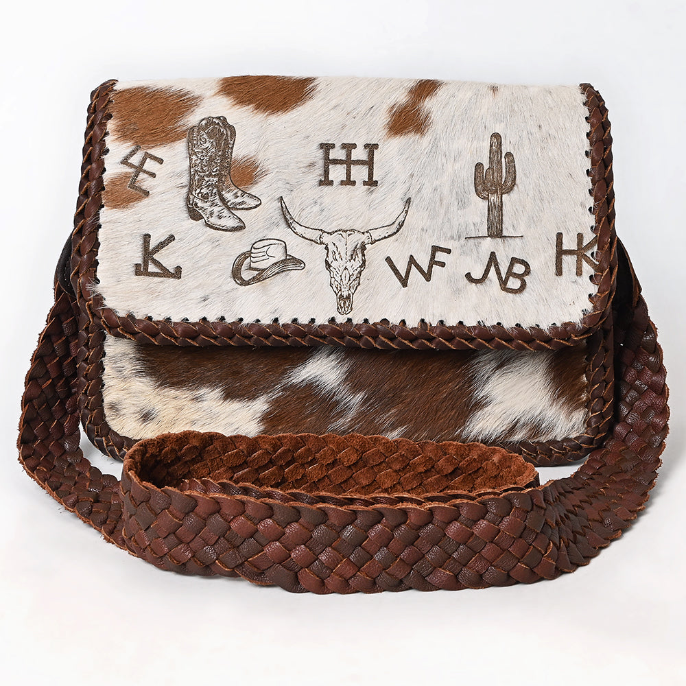 American Darling Crossbody Hair-On Genuine Leather Women Bag Western Handbag Purse