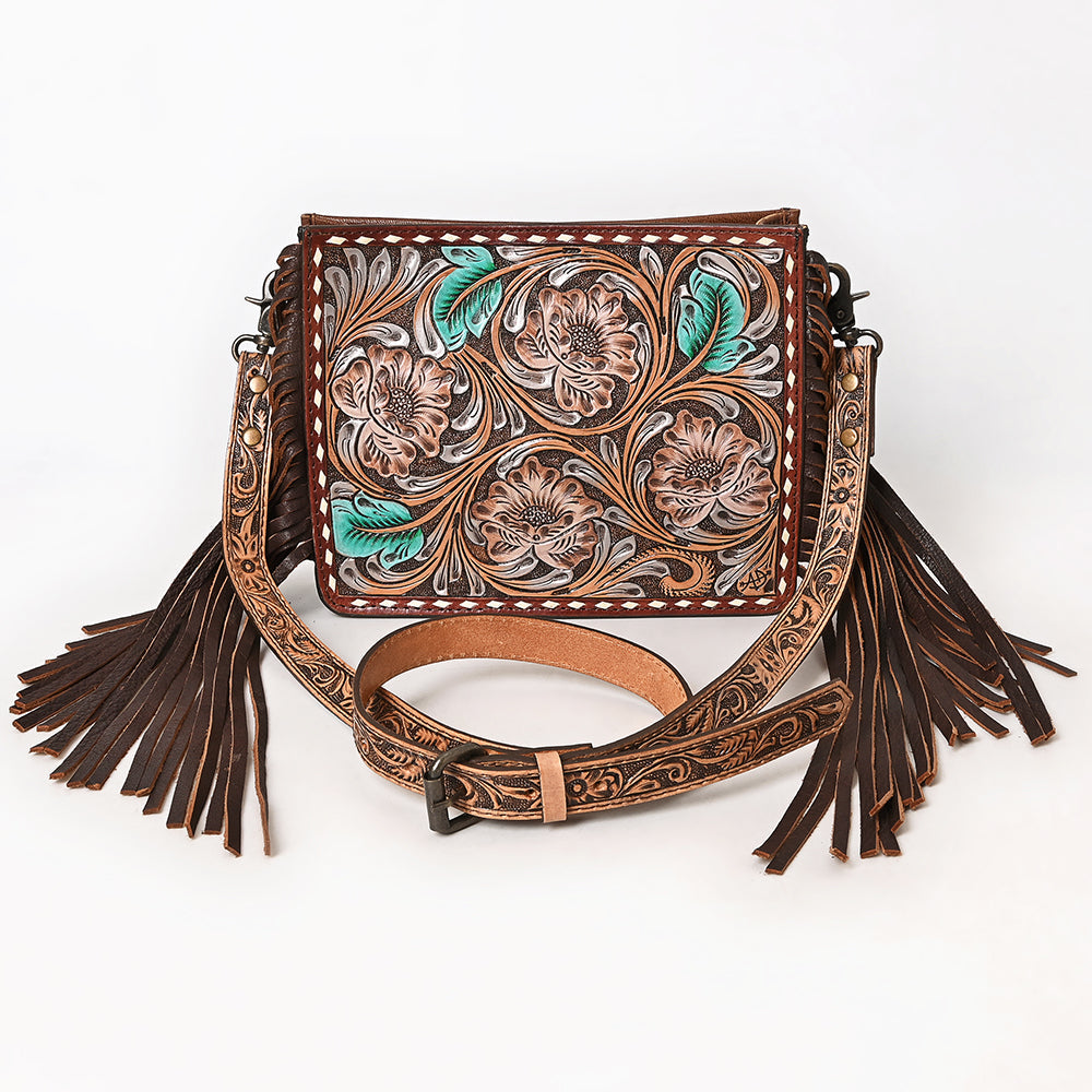 American Darling Hand Tooled Genuine Leather Women Bag Western Handbag Purse